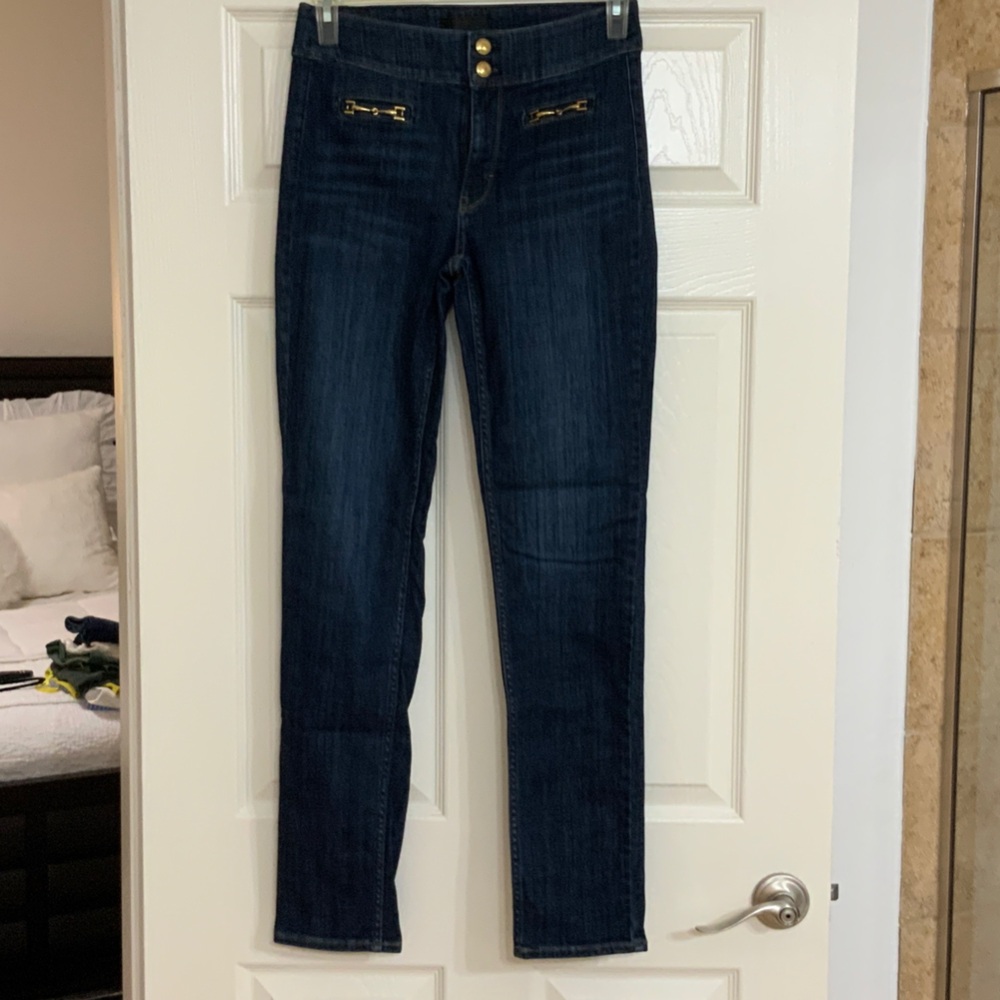 White House Black Market Dark Blue Skinny Jeans